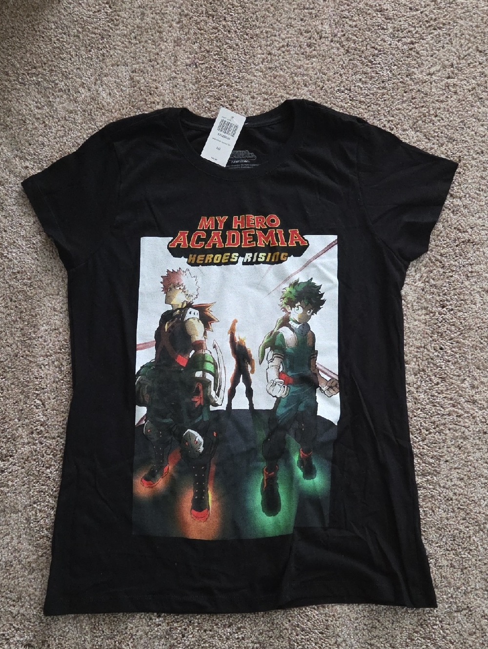 NWT My Hero Academia Tee, Juniors L